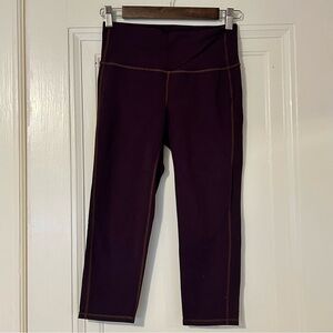 Athleta Eggplant Purple Cropped Leggings size small